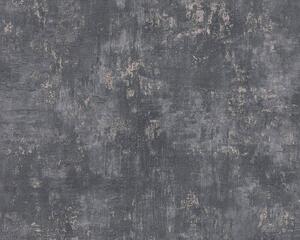 A.S. Création | Vliesová tapeta na zeď Stories of Life 39670-3 | 0,53 x 10,05 m | černá, šedá, bronzová