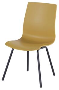 Sophie Rondo Wave - jídelní židle Hartman s alu podnoží Sophie - barva židle: Curry Yellow