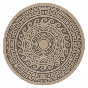 Vopi | Kusový koberec Comilla 0887 black - Kruh 120 cm průměr