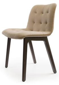 BONTEMPI - Židle Kuga s dřevěnou podnoží
