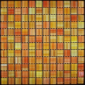 Mozaika Oranžová sklo 30x30