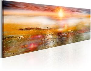 Obraz - Oranžové moře 150x50