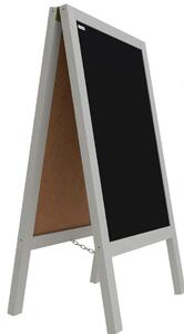 Allboards, Reklamní áčko šedé barvy s křídovou tabulí 118x61 cm, PK96GREY