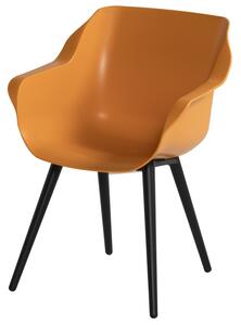 Sophie Studio - jídelní židle Hartman plastová s ALU podnoží Sophie - barva židle: indian orande