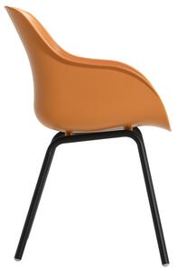 Sophie Rondo Elegance - jídelní plastová židle Hartman s alu podnoží Sophie - barva židle: Carbon Black