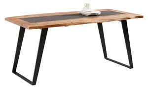JÍDELNÍ STŮL, akácie, černá, barvy akácie, 175/90/76 cm Ambia Home - Jídelní stoly
