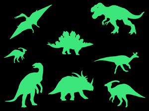 Svítící dinosauři arch 20 x 20 cm