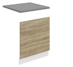 Panel na myčku Belini Premium Full Version odkrytý 60 cm dub sonoma s pracovní deskou