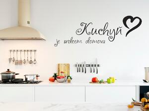 Kuchyň je srdcem domova 40 x 14 cm