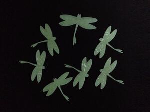 Svítící vážky 6,5 x 5,5 cm
