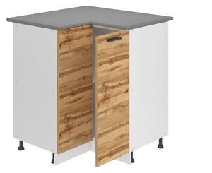 Kuchyňská skříňka Belini Premium Full Version spodní rohová 90 cm dub wotan s pracovní deskou
