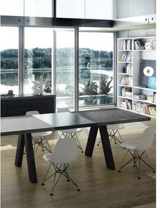 Rozkládací jídelní stůl v betonovém vzhledu Apex, 200-250 x 100 cm