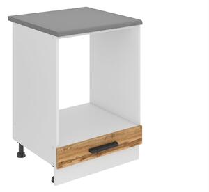 Kuchyňská skříňka Belini Premium Full Version spodní pro vestavnou troubu 60 cm dub wotan s pracovní deskou