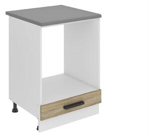 Kuchyňská skříňka Belini Premium Full Version spodní pro vestavnou troubu 60 cm dub sonoma s pracovní deskou