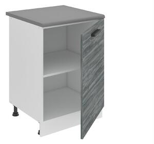 Kuchyňská skříňka Belini Premium Full Version spodní 60 cm šedý antracit Glamour Wood s pracovní deskou
