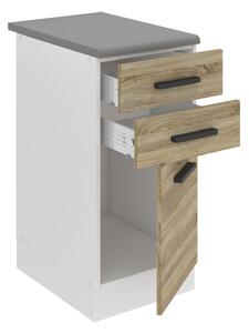 Kuchyňská skříňka Belini Premium Full Version spodní se zásuvkami 40 cm dub sonoma s pracovní deskou