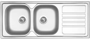 Nerezový dřez Sinks OKIO 1200 DUO V 0,7mm matný