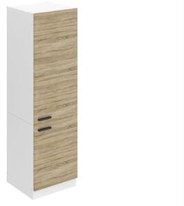 Vysoká kuchyňská skříňka Belini Premium Full Version na vestavnou lednici 60 cm dub sonoma