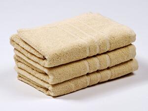 Froté ručník a osuška vysoké kvality. Ručník má rozměr 50x100 cm. Barva krémová