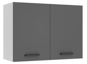 Kuchyňská skříňka Belini Premium Full Version horní 80 cm šedý mat