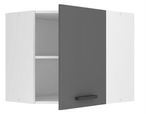 Kuchyňská skříňka Belini Premium Full Version horní rohová 60 cm šedý mat