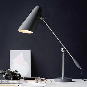 Northern Birdy - Retro stolní lampa, šedá