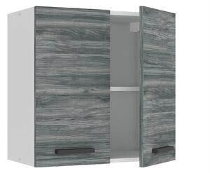 Kuchyňská skříňka Belini Premium Full Version horní 60 cm šedý antracit Glamour Wood