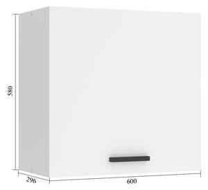 Kuchyňská skříňka Belini Premium Full Version horní 60 cm bílý lesk