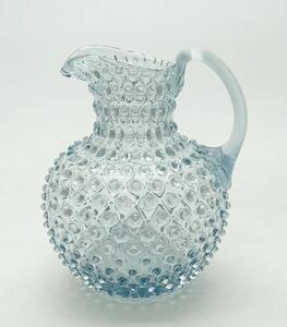 Sklárna Častolovice - Džbán 2l - Hobnail – Ananas – světlý modrý kouř