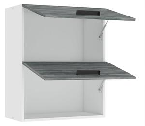 Kuchyňská skříňka Belini Premium Full Version horní 60 cm šedý antracit Glamour Wood