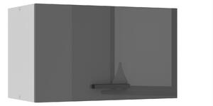 Kuchyňská skříňka Belini Premium Full Version nad digestoř 60 cm šedý lesk