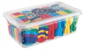 Keeeper Úložný box s víkem (má 2 funkce) BEA Clearbox 5,5L, 33 x 19 x 12 cm