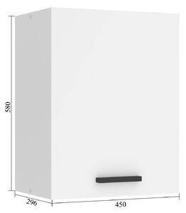 Kuchyňská skříňka Belini Premium Full Version horní 45 cm šedý mat