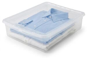 Keeeper Úložný box s víkem (má 2 funkce) BEA Clearbox 9L, 39 x 35,5 x 9 cm