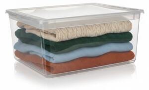 Keeeper Úložný box s víkem (má 2 funkce) BEA Clearbox 18L, 39 x 35,5 x 18 cm