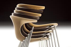 INFINITI - Židle LOOP 3D WOOD - s ližinovou podnoži