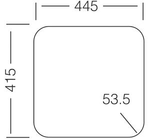 Nerezový dřez Sinks Compact 435 V 0,5mm matný