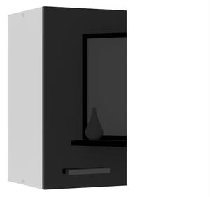 Kuchyňská skříňka Belini Premium Full Version horní 30 cm černý lesk