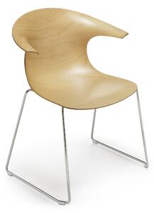 INFINITI - Židle LOOP 3D WOOD - s ližinovou podnoži