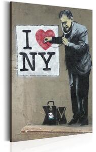 Obraz - I Love New York od Banksyho 60x90