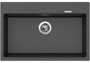 Granitový dřez Sinks MAXIMO 780 Metalblack