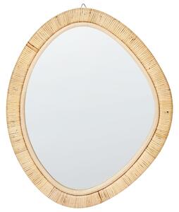 Nástěnné ratanové zrcadlo 50 x 60 cm přírodní ZAATARI