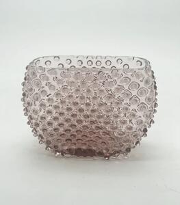 Sklárna Častolovice - Váza 15cm - Hobnail - Ananas - fialka ametyst