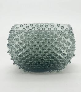 Sklárna Častolovice - Váza 15cm - Hobnail - Ananas - kouř