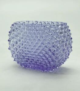 Sklárna Častolovice - Váza 15cm - Hobnail - Ananas - alexandrit