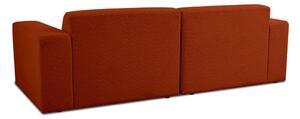 Pohovka z textilie bouclé v cihlové barvě 228 cm Roxy – Scandic