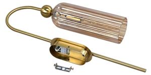 Nástěnná lampa PIEGA 1xE14/40W/230V mosaz/kouřová béžová