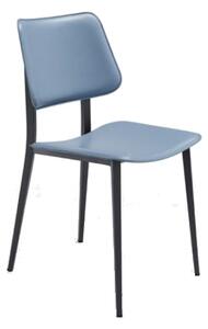MIDJ - Židle JOE, kůže/koženka, kovová podnož