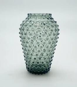 Sklárna Častolovice - Váza 21cm – Hobnail – Ananas – kouř
