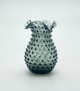 Sklárna Častolovice - Váza 18cm – Hobnail – Ananas – kouř
